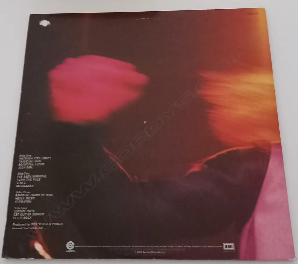 Bob Seger And The Silver Bullet Band, Live Bullet (Double album) Image 1++